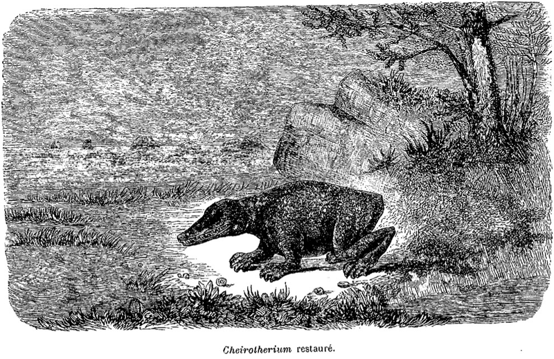 Illustration for article titled Strange 19th Century Drawings of Dinosaurs and Other Extinct Animals